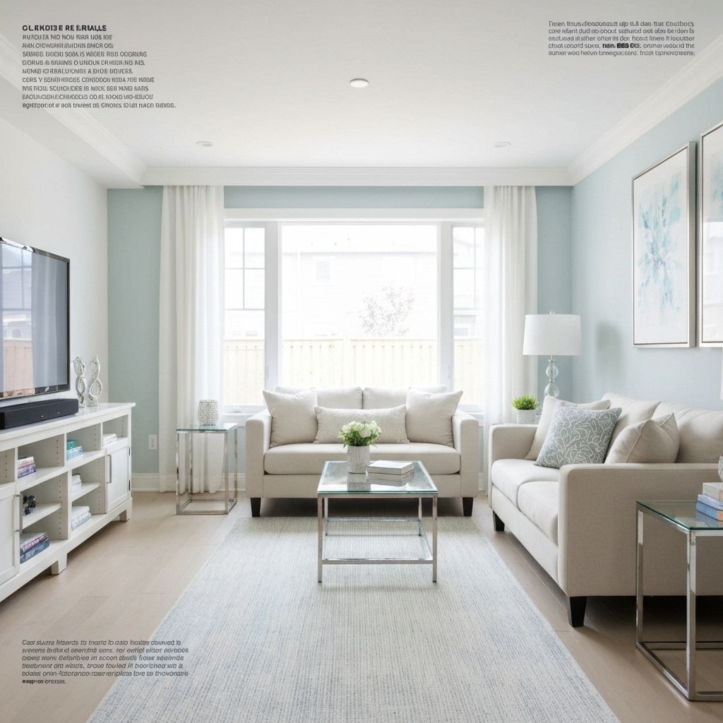 Bright, clean Canadian home interior